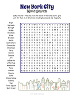 New York City Word Search thumbnail