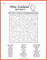 New Zealand Word Search thumbnail