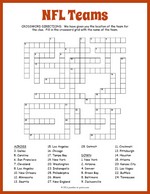 NFL Teams Crossword thumbnail