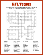 NFL Teams Crossword thumbnail