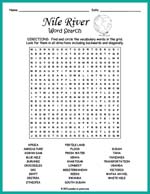 Nile River Word Search Thumbnail