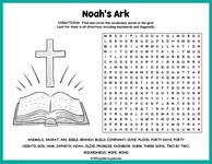 Noah's Ark Word Search Thumbnail