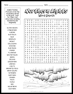 Northern Lights Word Search thumbnail
