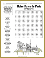 Notre Dame de Paris Word Search thumbnail
