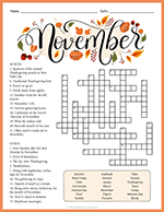 November Crossword thumbnail