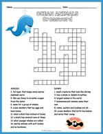Ocean Animals Crossword thumbnail
