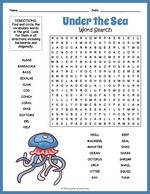 Ocean Word Search Thumbnail