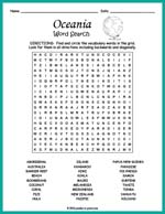 Oceania Word Search Thumbnail