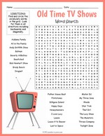 Old Time Tv Shows Word Search thumbnail
