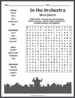 Orchestra Word Search Thumbnail