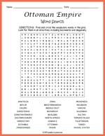 Ottoman Empire Word Search Thumbnail