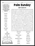 Palm Sunday Word Search thumbnail