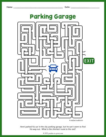 Parking Garage Maze