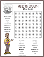 Parts of Speech Word Search thumbnail