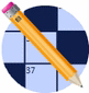 Pencil and Puzzle Icon