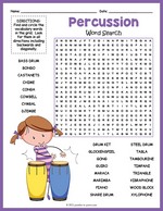 Percussion Word Search thumbnail