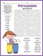 Percussion Word Search thumbnail