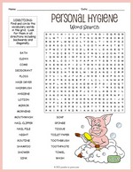 Personal Hygiene Word Search thumbnail