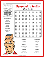 Personality Traits Word Search thumbnail