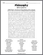 Philosophy Word Search Thumbnail