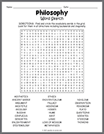 Philosophy Word Search thumbnail