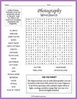 Photography Word Search Thumbnail