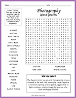Photography Word Search thumbnail