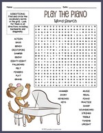 Piano Word Search thumbnail