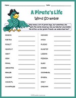 Pirate Word Scramble thumbnail