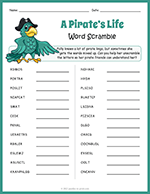 Pirate Word Scramble thumbnail