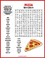 Pizza Word Search thumbnail