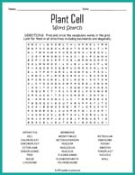 Plant Cell Word Search Thumbnail