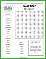Polar Bear Word Search thumbnail