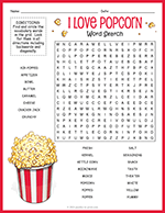 Popcorn Word Search thumbnail