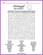 Portugal Word Search Thumbnail