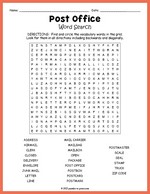Post Office Word Search Thumbnail