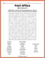 Post Office Word Search Thumbnail