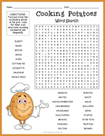Potato Dishes Word Search thumbnail