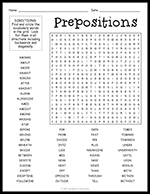 Prepositions Word Search thumbnail