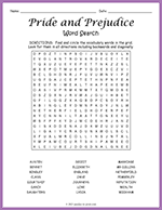 Pride and Prejudice Word Search thumbnail