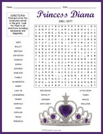 Princess Diana Word Search Thumbnail