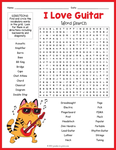 Printable Word Search Puzzles - Free Games