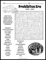 Prohibition Word Search thumbnail