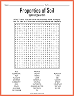 Properties of Soil Word Search thumbnail