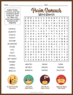 Purim Word Search thumbnail