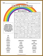 Rainbow Word Search Thumbnail