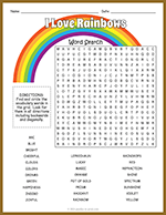 Rainbow Word Search thumbnail