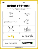 Rebus Worksheet 3 thumbnail