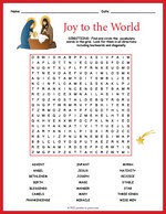 Religious Christmas Word Search thumbnail