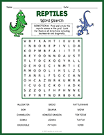 Reptile Word Search thumbnail